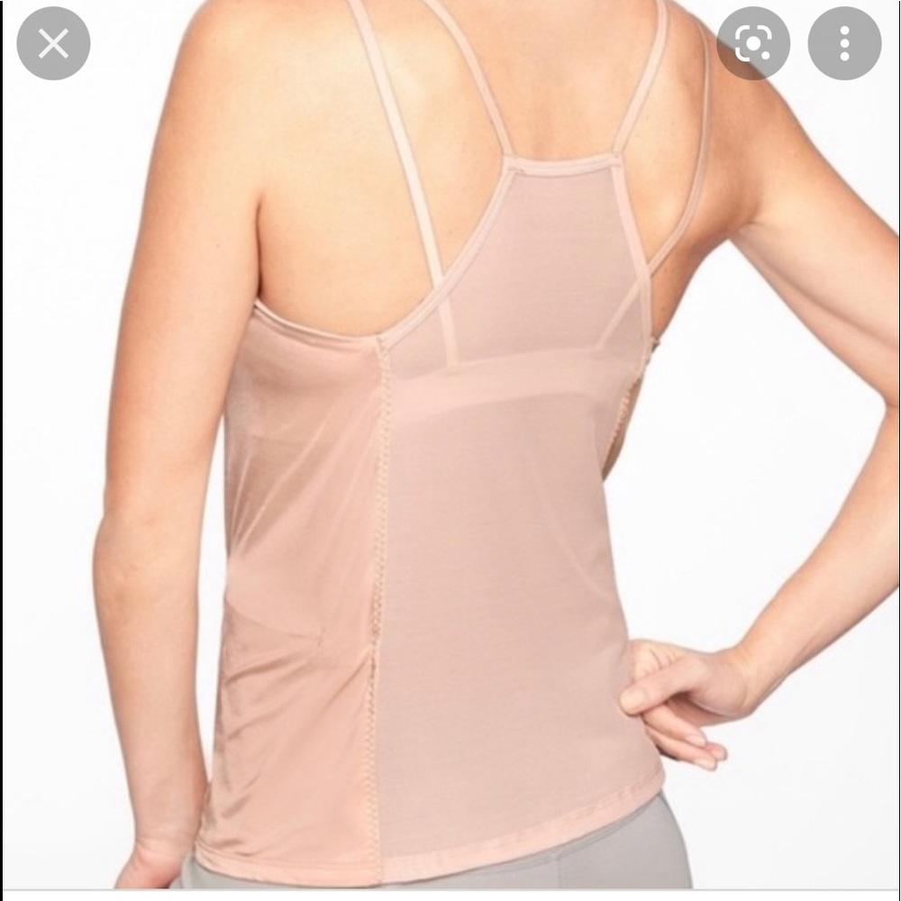 Athleta Dream Support Workout Tank Light Pink Me…